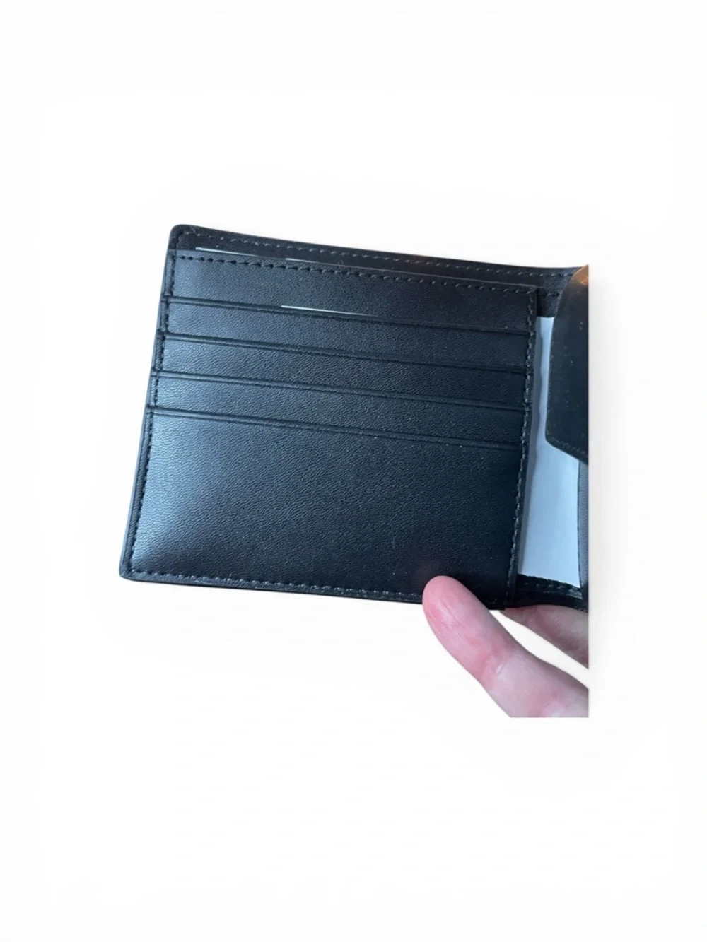 Michael Kors White Logo Bifold Wallet with Silver Logo